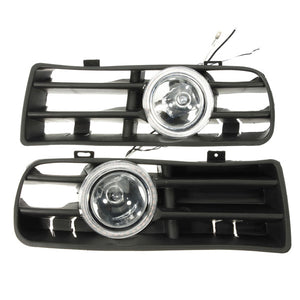 LED Lamp Fog Lights Bumper Grille Angel Eyes For VW Golf 98-04