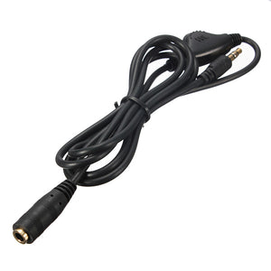 Earphone In Line Volume Control Cable Audio Stereo Extension Adapter