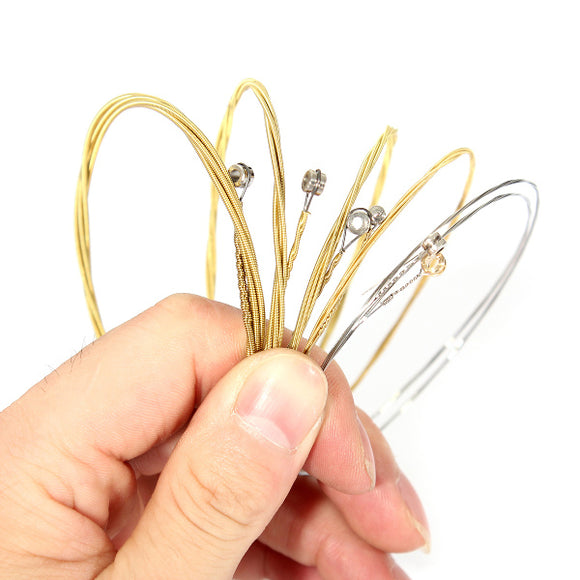 Set of 6 Steel Strings for Acoustic Guitar 150XL 1M