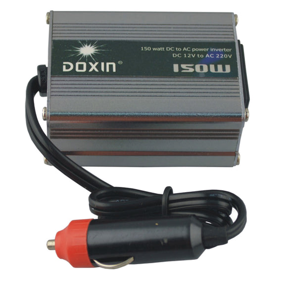 150W Car DC 12V to AC 220V Power Inverter -  Silver