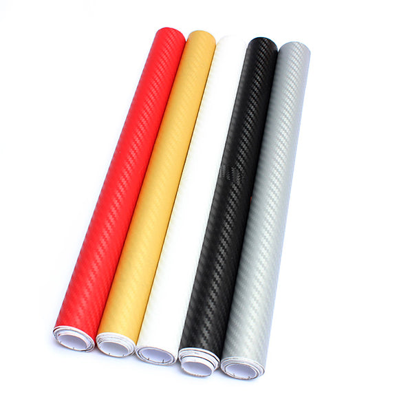 30CM X 127CM DIY Personalized 3D Car Sticker Carbon Fiber Film Vinyl