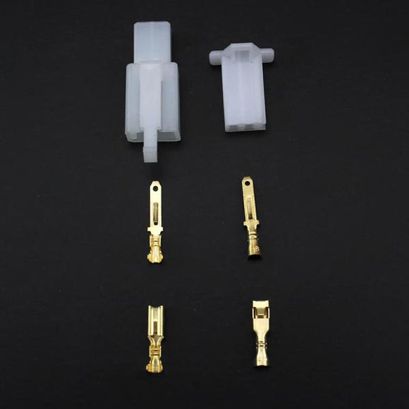 2.8mm Male Female 2 Flat Way Connectors Terminal for Motorcycle Car