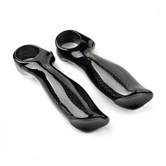 Cycling Bicycle Bike MTB Mountain Carbon Fiber Handlebar Bar End Grip