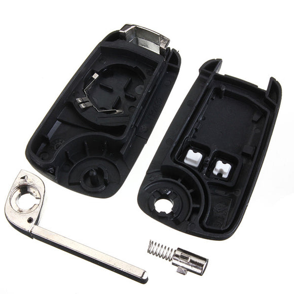 2 Button Remote Flip Key Fob Case Uncut Blade for Vauxhall Opel