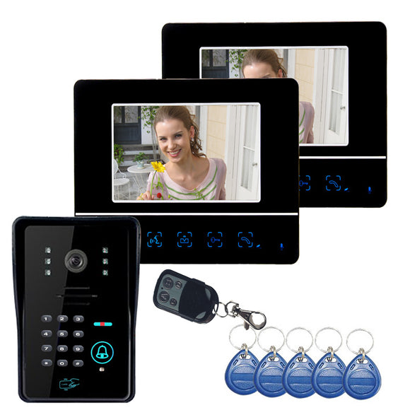 ENNIO SY811MJIDS12 Video Door Phone Touch Panel Door Lock RFID Keyfbobs