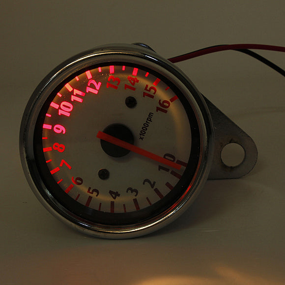 Motorcycle Mechanic Tachometer Gauge 16000RPM Scooter Analog