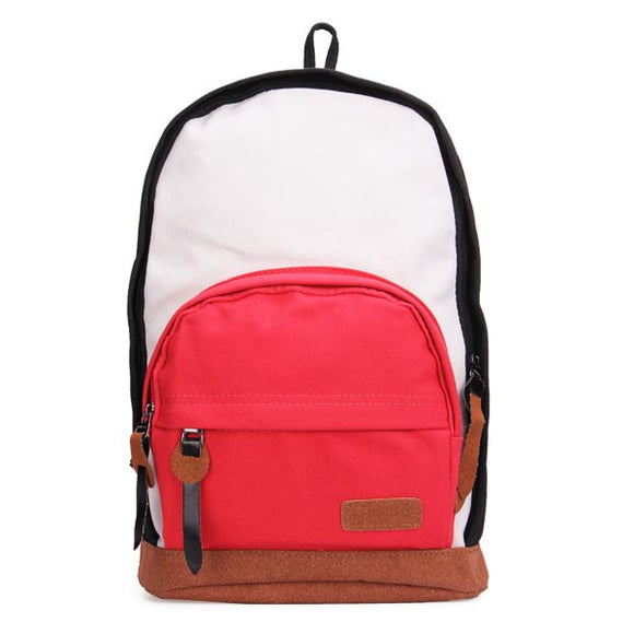 Women Canvas Colorful Backpack Schoolbag Shoulder Bag