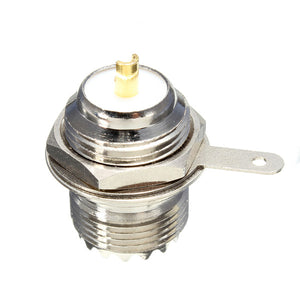 UHF Female SO239 Jack Bulkhead Solder Panel Mount Straight Connector