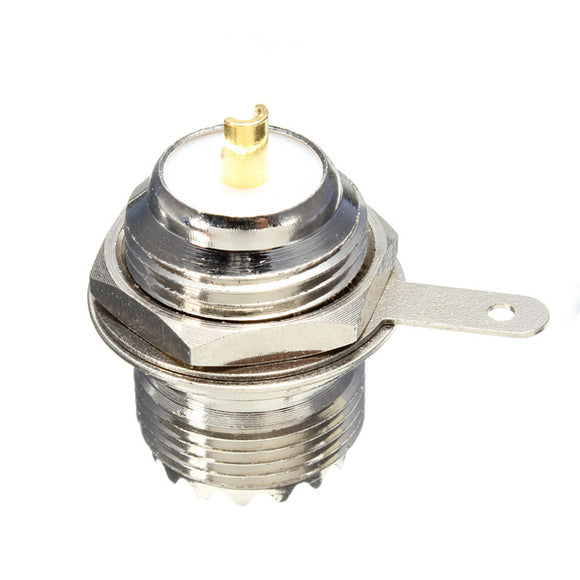 UHF Female SO239 Jack Bulkhead Solder Panel Mount Straight Connector