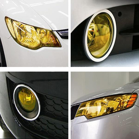 DIY Tint Auto Car Headlight Tail Fog Light Lamp Vinyl Film Sheet Cover