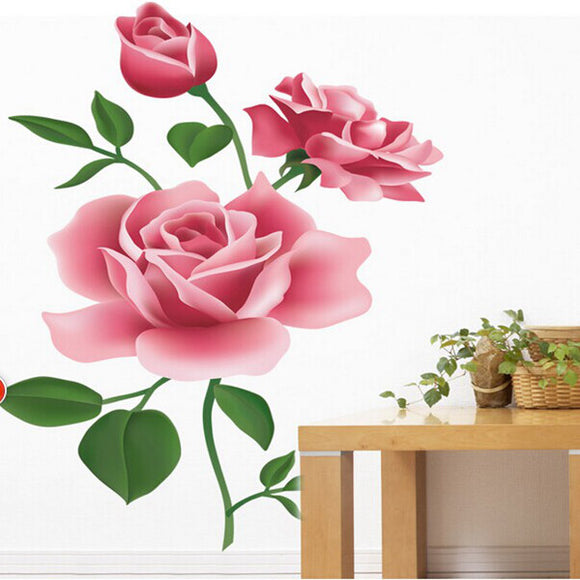 Vinyl Removable Rose Wall Sticker Home Decal Stickers