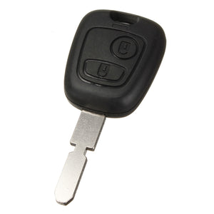 2 Button Remote Key shell Fob Case Blade for Peugeot 407 107 205 206 207 307 406