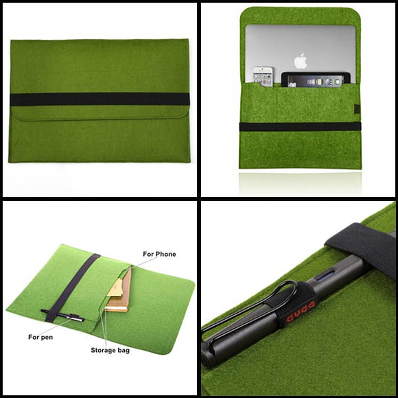 Smart Laptop Sleeve Case Cover Bag For Macbook Air/Pro Retina 13 Lenovo Dell