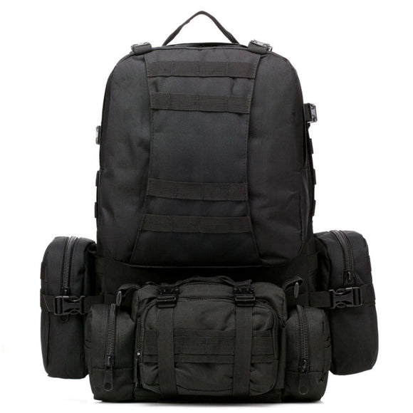 50L 600D Military Nylon Outdoor Sports Rucksack Backpack Camping Hiking Camouflage Shoulder Bag Pack