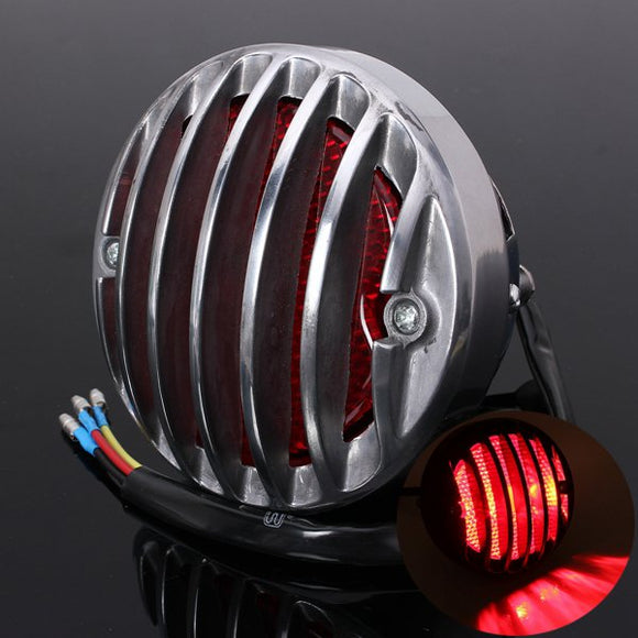 Chrome Rear Brake Tail Light Lamp For Harley Bobber Sportster Chopper