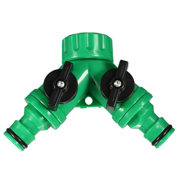 Screw Hose Pipe Splitter 2 way Connector Adaptor Garden Tool Quick