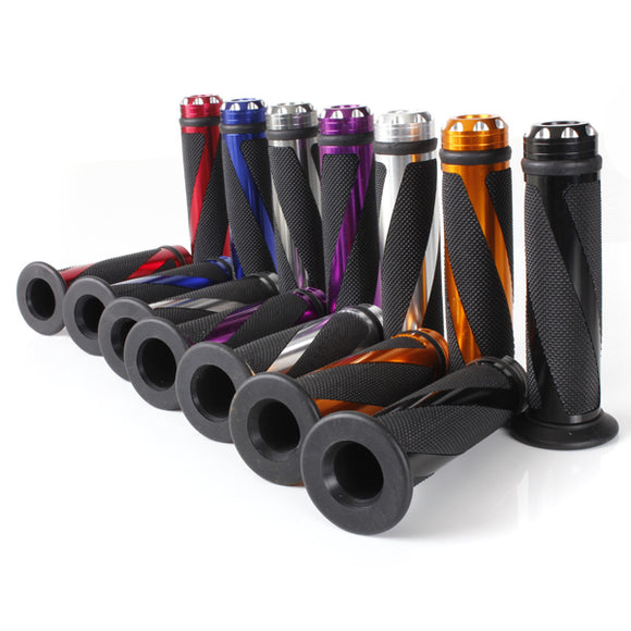 CNC Aluminum Motorcycle Handlebar Gel Hand Grips Bar Rubber