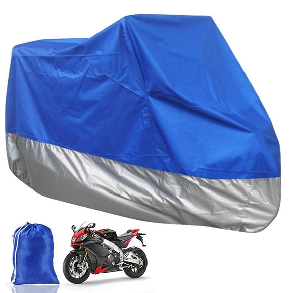 Motorcycle Scooter Waterproof Protective Rain Cover XL Blue