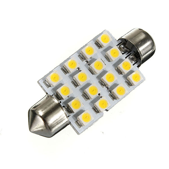 16 SMD Bulb 42mm LED Dome Festoon Reading License Plate Light
