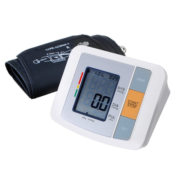 Fully Automatic Digital Sphygmomanometer Blood Pressure Monitor Meter