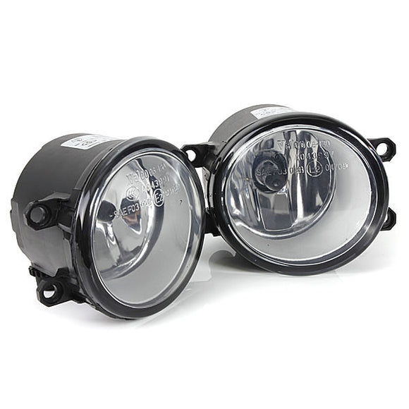 Pair Front Bumper Clear Fog Lights Lamps Switch for Toyota Yaris