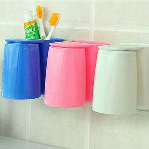 Magnetic Toothbrush Holder Gargle Cup Set Toothpaste Tooth Glass