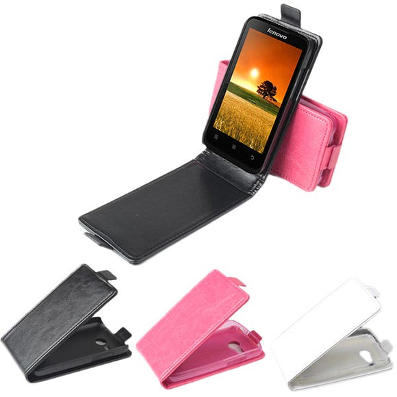 Flip Open PU Magnetic Leather Protective Case For Lenovo A316