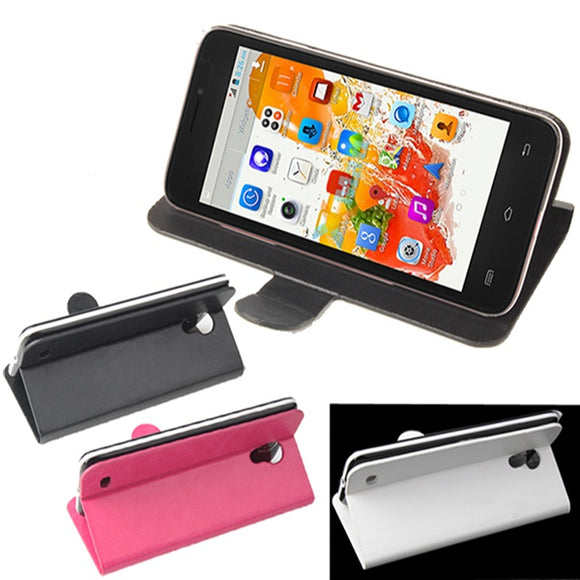 Flip PU Leather Protective Case Cover for Catee GT450 Smartphone