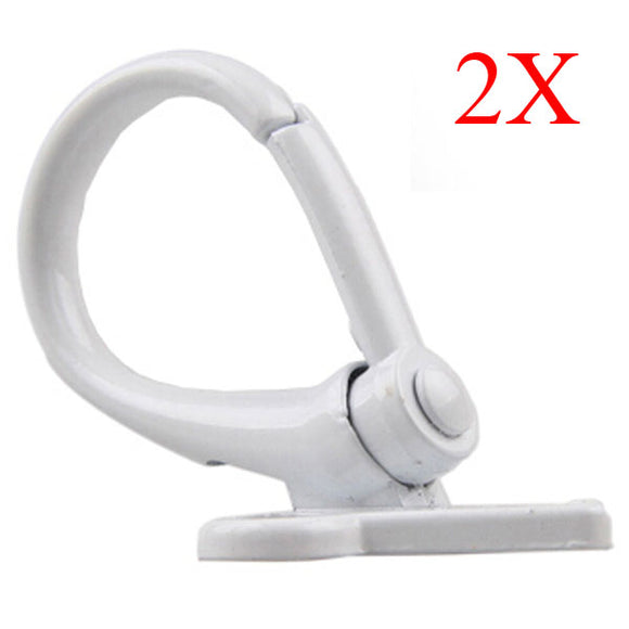 White Motorcycle Luggage Hooks Aluminum Scooter