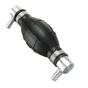 Rubber Fuel Primer Pump Petrol Diesel Black 90 Degree Angle