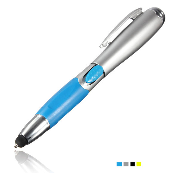 3 in 1 Capacitive Tough Screenn Pen with LED Flashlight Ballpoint Pen