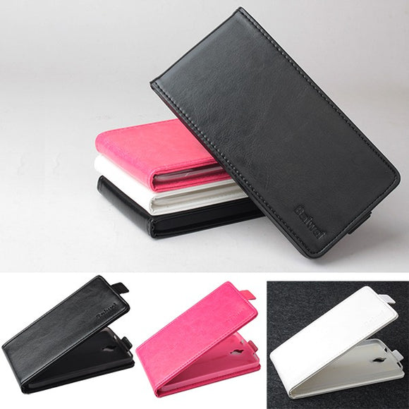 Flip Up And Down Pu Leather Case Cover For One Touch Idol X