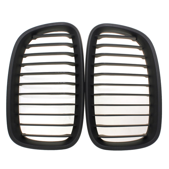 Matte Black Wide Front Kidney Grill Grilles For BMW 11-14 1 Series