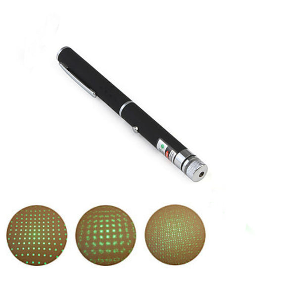 Pen Shape 2-in-1 5mW 532nm Green Light Laser Pointer+AAA
