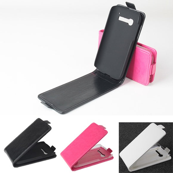 Up-down Flip PU Leather Case for Alcatel One Touch Pop C5