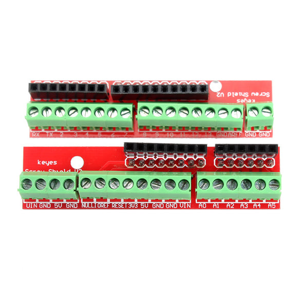 2Pcs Screw Shields V2 Terminal Expansion Board For Arduino
