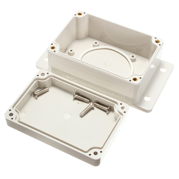 White Plastic Waterproof Electronic Case PCB Box 100x68x50mm
