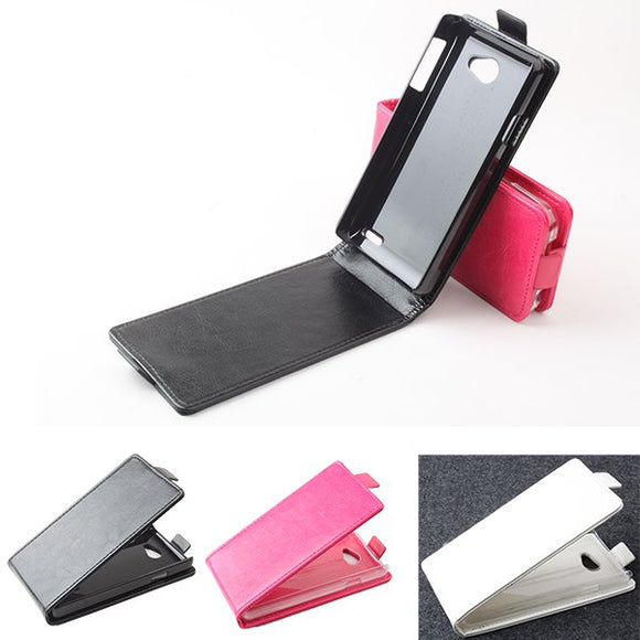 Up-Down Filp PU Leather Magnetic Protective Case For FLY IQ4403