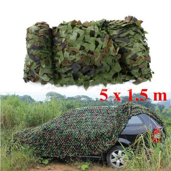 5mx1.5m Woodland Camouflage Camo Net For Camping Military Photography