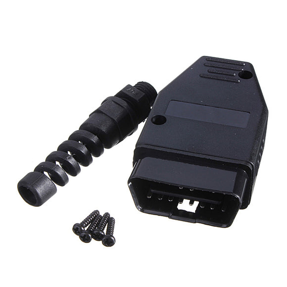 Universal 16 Pin OBD2 Male Connector Plug Adapter Diagnostic Tool