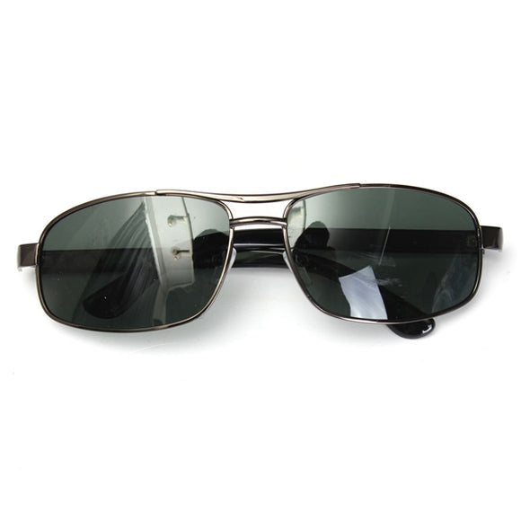 Outdoor Sunglasses Dark Green Metal Frame Polarized Sunglasses