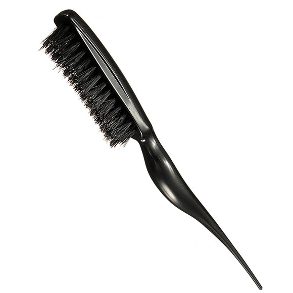 Professional Salon Black Hairdressing Teasing Tangle Hairbrush Comb