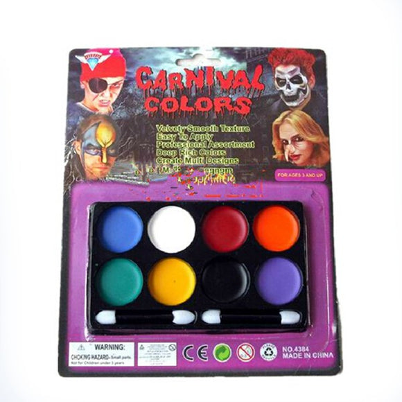 8 Colors Halloween Carnival Face Paint Body Painting Color