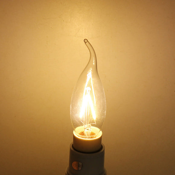 E14 2W Warm White Incandescent Light Candle Light Bulb 220V