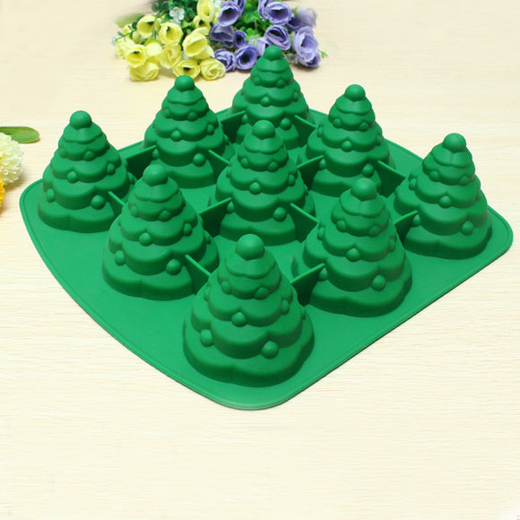 3D Christmas Tree Cake Mould Silicone Cookie Chocolate Baking Mold Multifunction Kitchen Accessories