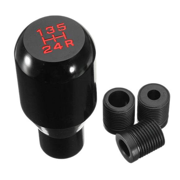 Car 5 Speed Aluminum Shift Knob Manual Gear Stick Shifter Adapter