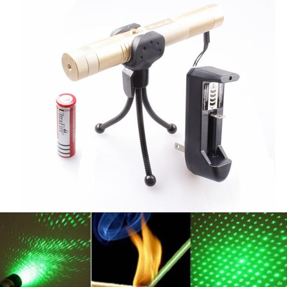 LT-0670 Adjustable Focus 532nm 5mw Green Laser Pointer Suit