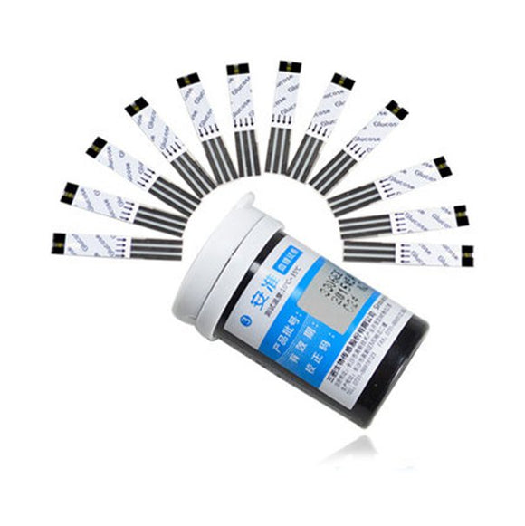 50Pcs Sannuo Blood Glucose Meter Glucometer Test Strips Lancets