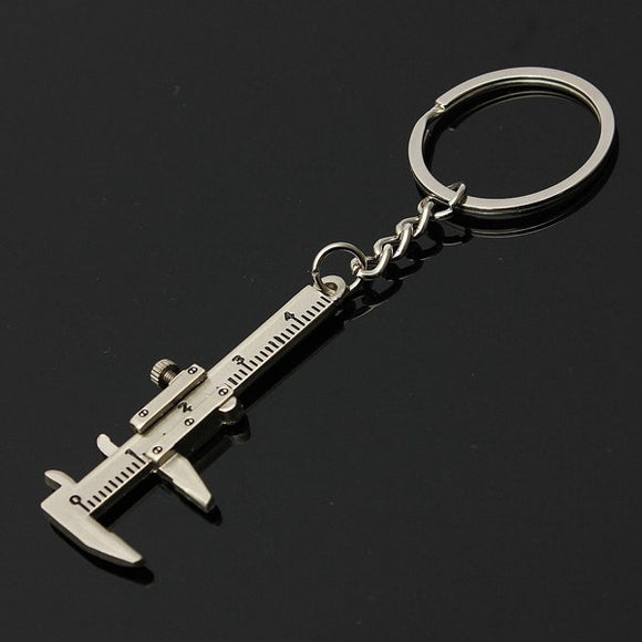 Simulation Slide Ruler Vernier Caliper Model Keyring Key Chain