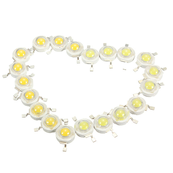 10pcs 3W LED Lamp Bulb Chips 200-230Lm White/Warm White Beads